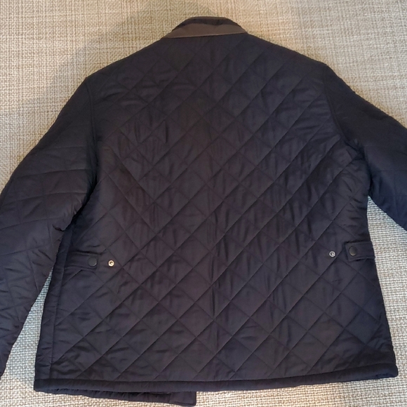 Barbour Men's Quilted Jacket - Navy - Picture 3 of 4